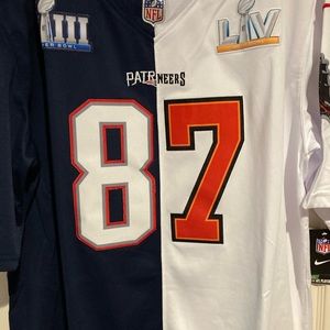 Rob Gronkowski Split NFL Jersey NE/ Tampa New 2XL
